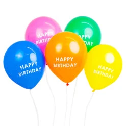 Rainbow 'Happy Birthday' Balloons - 5 Pack -Perfect Party Store BALLOON 5 RAIN 3 4ab8a130 a803 46aa 9a3b d9f3015541b2