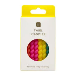 Colourful Bright Birthday Twirl Candles - 8 Pack -Perfect Party Store BB CANDLE TWIRL 3 54084a18 e432 4994 a670 deea89511572