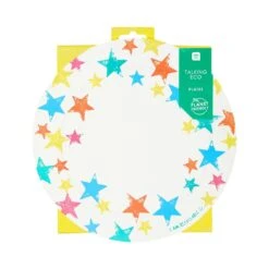 Birthday Brights Rainbow Star Plates -Perfect Party Store BB STAR ECO PLATE aff167df 0158 446e a638 0d8128ed16d4