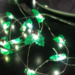 Green Holly String Lights - 3m -Perfect Party Store BC HOLLY LIGHTS 9dfcbda4 8ca7 4a82 8ab4 903b52f8cd74
