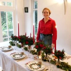 Home Compostable Holly Wreath Napkins - 20 Pack, 40cm -Perfect Party Store BC HOLLY NAPKINV3 11 WEB