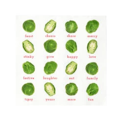 Brussels Sprout Recyclable Napkins - 20 Pack