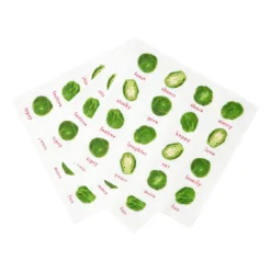Brussels Sprout Recyclable Napkins - 20 Pack -Perfect Party Store BC SPROUT NAPKINV2 3