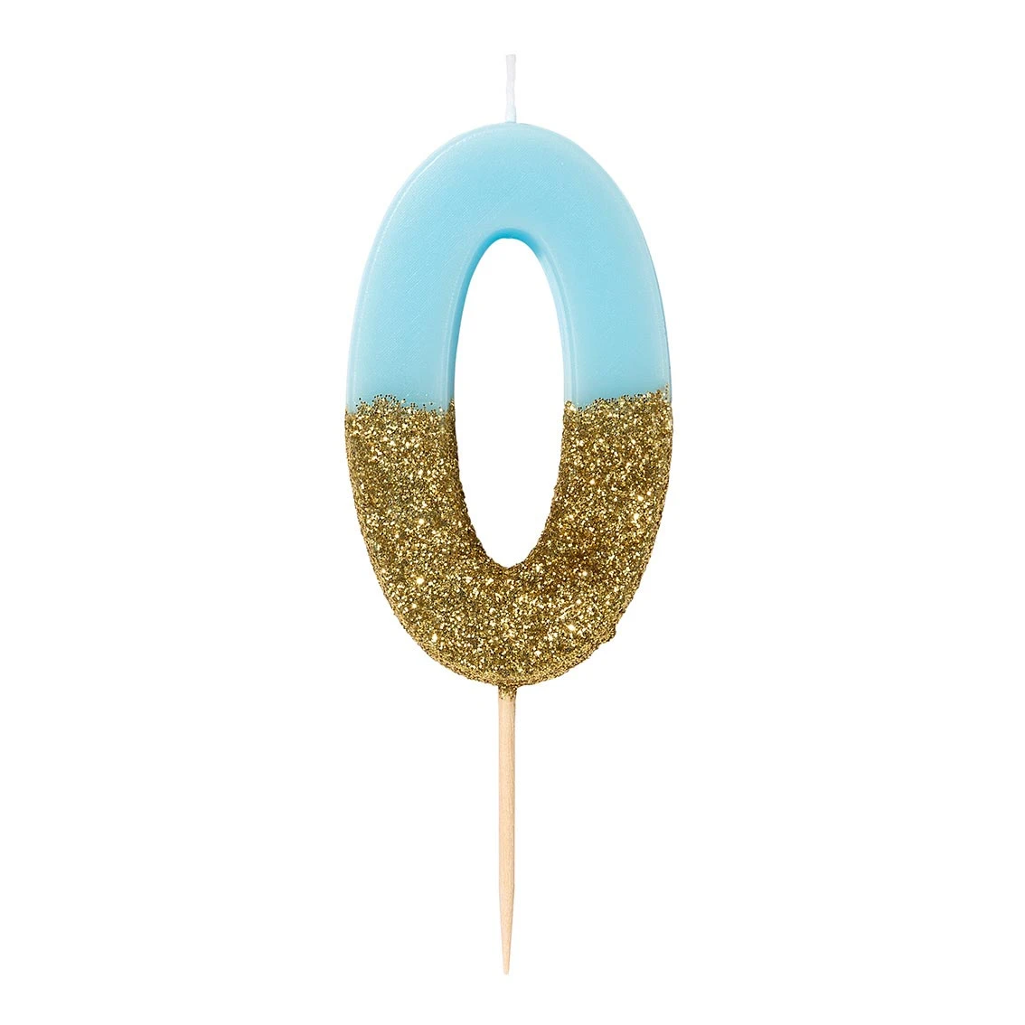We Heart Birthday Glitter Number Candle Blue 0 1 We Heart Birthday Glitter Number Candle Blue 0