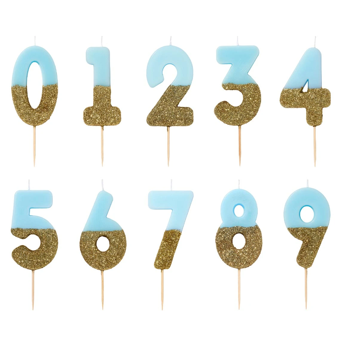 We Heart Birthday Glitter Number Candle Blue 2 3 We Heart Birthday Glitter Number Candle Blue 2 - Image 3