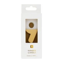 White & Gold Number Candle - 9 -Perfect Party Store BDAY CANDLE GLDV2 9 c001e66e e82e 4b4e 9656 e628a71ce95d
