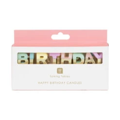 We Heart Birthdays Happy Birthday Candles -Perfect Party Store BDAY CANDLE HB
