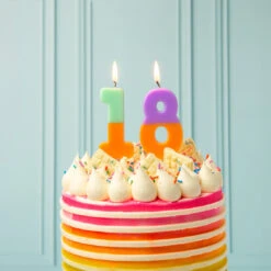 Orange And Purple Birthday Number Candle - 8 11 Orange And Purple Birthday Number Candle - 8 -Perfect Party Store BDAY CANDLE ORG 18 381e71bc 7654 4699 bb9a d8ebfc4ec5b9