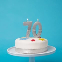 We Heart Birthdays Glitter Number Candle 7, Silver -Perfect Party Store BDAY CANDLE SLV 12 0063191b fa4a 499e 83f1 27393faa18fd