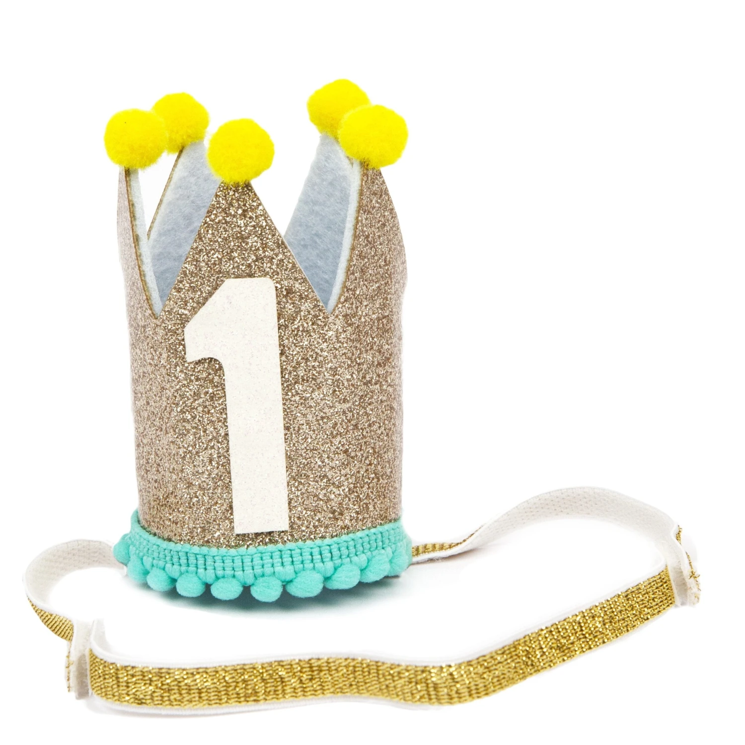 1st Birthday Gold Crown 1 1st Birthday Gold Crown