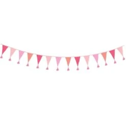 We Heart Birthdays Pink Fabric Bunting, 3m -Perfect Party Store BDAY PNK FABBUNT 3c994ea2 0baf 4467 b071 75fdf4ef57ca