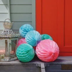 Pastel Paper Honeycomb Decorations - 3 Pack -Perfect Party Store BETH BOHO NGS 14 98043ba6 9723 4b6a a03b 6bfa79bee5aa