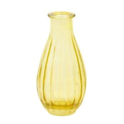 Yellow Glass Bud Vase