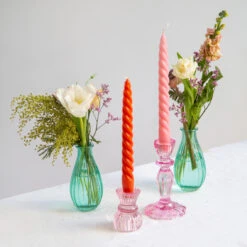 Warm Coloured Spiral Candles - 4 Pack -Perfect Party Store BOHO CNDL SPIRAL WRM 03