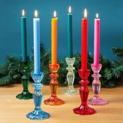 Blue Glass Candlestick Holder -Perfect Party Store BOHO CNDL c344c138 f042 4ab8 9e9d 335a5c49e5bb