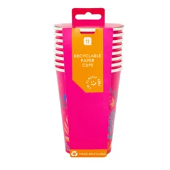 Pink Frida Kahlo Party Cups - 8 Pack 10 Pink Frida Kahlo Party Cups - 8 Pack -Perfect Party Store BOHO CUP L