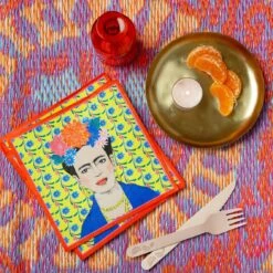 Yellow Frida Kahlo Paper Napkins - 20 Pack -Perfect Party Store BOHO NAPKIN FRIDA 04 b8c5d14e bc11 4854 9710 1c4eebdd31c9