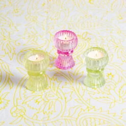 Yellow Glass Candle Holder - Small 11 Yellow Glass Candle Holder - Small -Perfect Party Store BOHO SMLCNDLHOLD 05 8c15e449 dff6 4975 bb9e fd4629bc8069