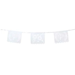 White Floral Paper Garland - 4m -Perfect Party Store BOHOBR BUNTING WHT 2 11adb93f a02d 4aaa 93ad aa96b0f71fcf