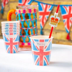 Royal Union Jack Flag Paper Cups - 8 Pack -Perfect Party Store BRIT CUP V2 01 be457ade 5134 4ef2 ae62 3ae2b4a5cc02