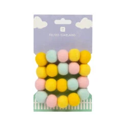 Small Pastel Felt Ball Garland - 2m -Perfect Party Store BUNNY FELT GARLAND 31a1b800 fa5b 482d 9251 22729e4751fd