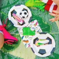 Recyclable Football Plates - 12 Pack -Perfect Party Store CHAMP KIDS 09 ef3ba553 5334 4622 819c 1aa3c1e5aa42