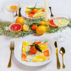 Citrus Fruit Recyclable Paper Napkins - 20 Pack -Perfect Party Store CITRUS 06 fb7c47e4 073d 4db4 ab94 34057b539028