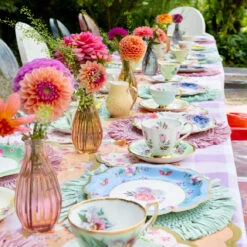 Orange Glass Bud Vase -Perfect Party Store CLARE S NGS TABLE 03