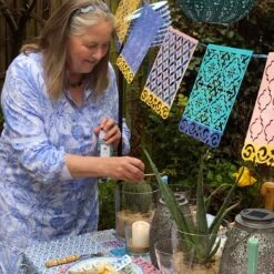 Moroccan Souk Blue Paper Garland - 3m -Perfect Party Store CLARE S SOUK TABLE 02 0a3d7567 13fb 41f5 a01c 5c074775b20e