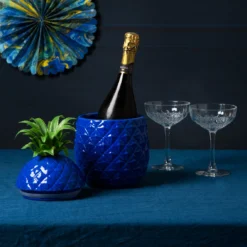 Blue Ceramic Pineapple Ice Bucket -Perfect Party Store EMP ICEBUCKET BLUE 02 1 48731fa8 657b 4db3 9317 418b50953009