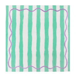 Pink & Green Striped Cotton Napkins - 4 Pack -Perfect Party Store EVERY CTN NAPKIN 3 87d38a52 c163 4013 8a63 4a8f3f184bf6