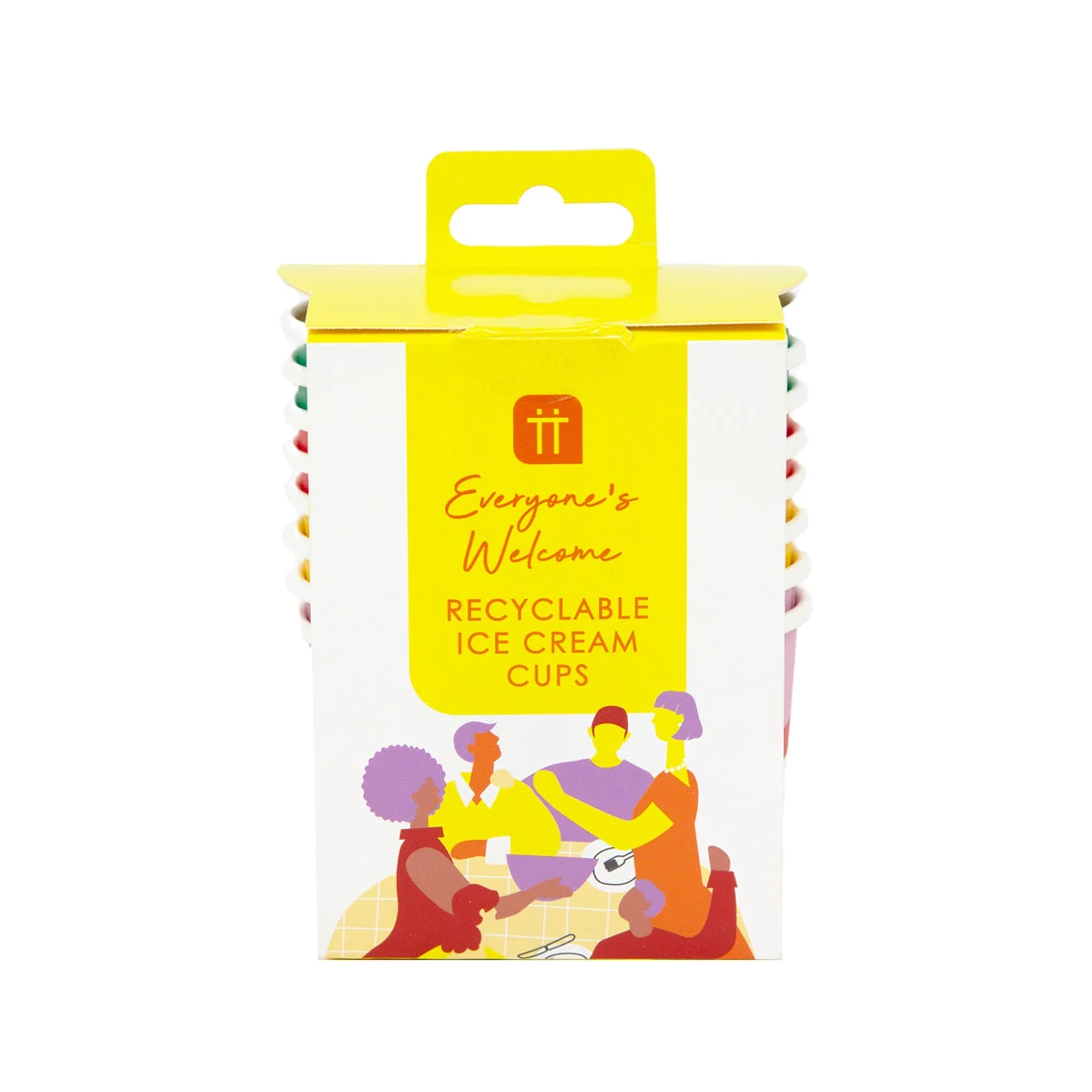 Colourful Paper Ice Cream Cups - 8 Pack 2 Colourful Paper Ice Cream Cups - 8 Pack - Image 2