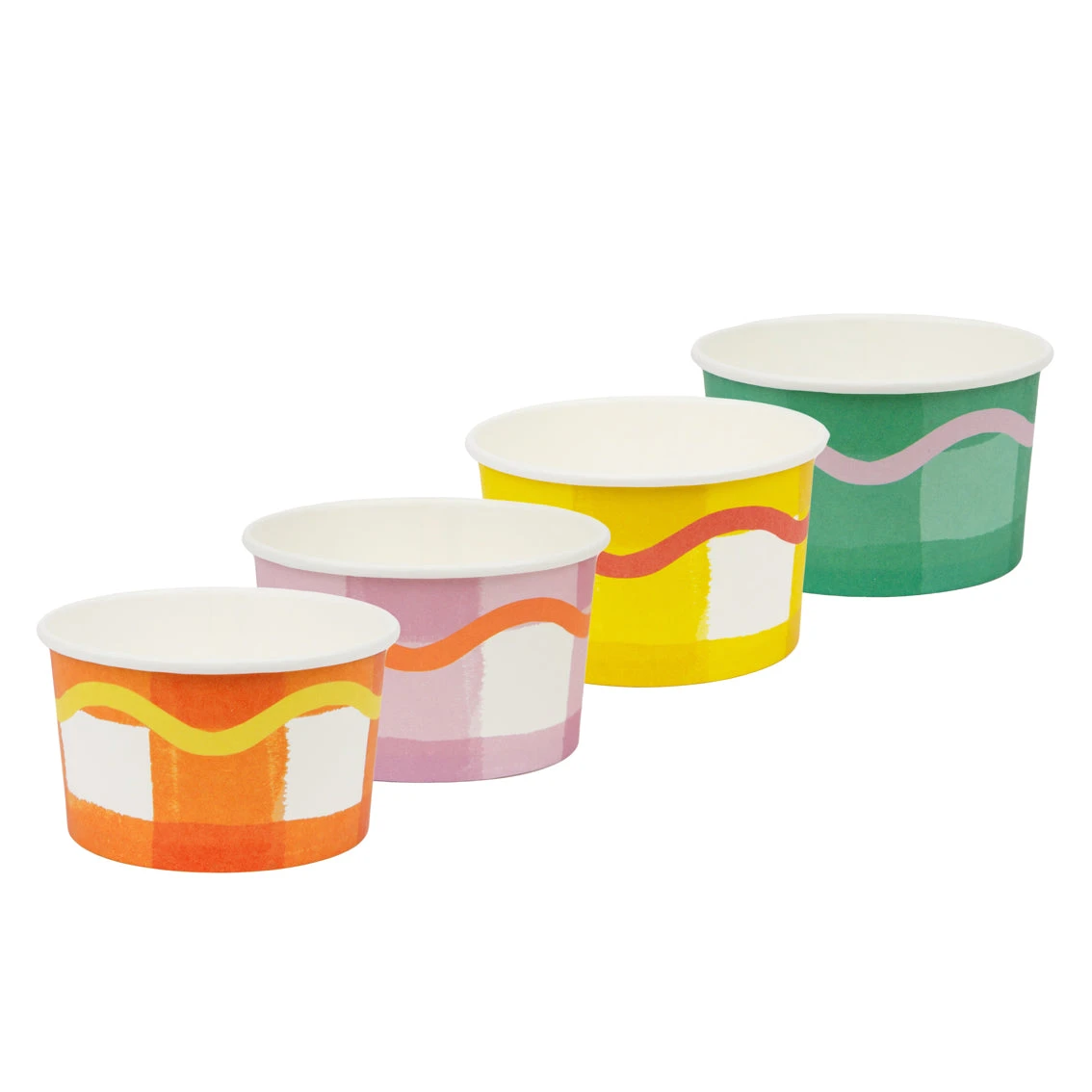 Colourful Paper Ice Cream Cups - 8 Pack 1 Colourful Paper Ice Cream Cups - 8 Pack