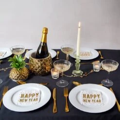 Gold 'Happy New Year' Cocktail Napkins, 25cm - 20 Pack -Perfect Party Store Gold 13 2a2a164f e196 4173 88a8 31b4ce221ba0