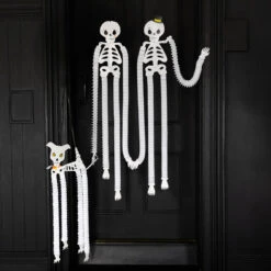 Halloween Skeleton Cat & Dog Paper Hanging Decorations - 2 Pack 11 Halloween Skeleton Cat & Dog Paper Hanging Decorations - 2 Pack -Perfect Party Store HALLOWEEN AW23 15