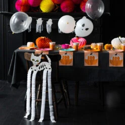 Halloween Skeleton Cat & Dog Paper Hanging Decorations - 2 Pack 9 Halloween Skeleton Cat & Dog Paper Hanging Decorations - 2 Pack -Perfect Party Store HALLOWEEN AW23 21