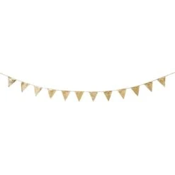 Gold Glitter Bunting - 3m -Perfect Party Store LUXE BUNTING 2 f457be08 2762 4430 b8cd a6901c35842c