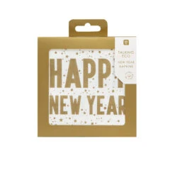 Gold 'Happy New Year' Cocktail Napkins, 25cm - 20 Pack -Perfect Party Store LUXE CNAP HNY be3a4b35 910c 45a6 93e9 025f533f7c18