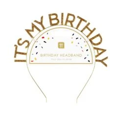 Gold Glitter 'It's My Birthday' Headband -Perfect Party Store LUXE HEADBAND 4 84c2d681 7037 4b59 90d0 aca97f9729a1