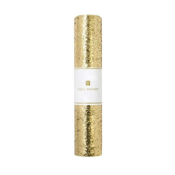 Gold Glitter Table Runner - 1.8m 1 Gold Glitter Table Runner - 1.8m