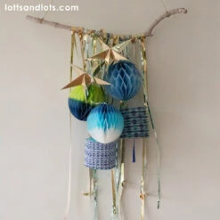 Blue Ombre Paper Honeycomb Decorations - 3 Pack -Perfect Party Store Lots and Lots 5