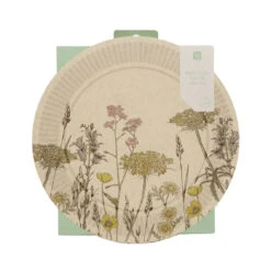 Recycled Paper Wildflower Plates - 12 Pack -Perfect Party Store MEADOW PLATE