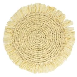 Natural Raffia Placemats - 2 Pack -Perfect Party Store MEADOW PMAT NATURAL 1 1