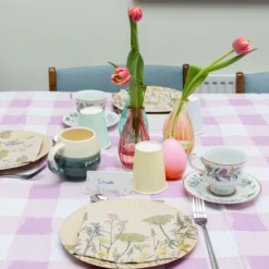 Lilac Gingham Reusable Tablecloth -Perfect Party Store MEADOW 35eeeebb 8035 4070 a7b8 3324d392a167