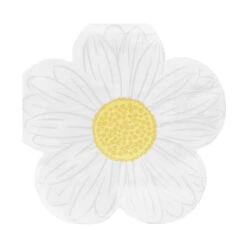 White Daisy Paper Napkins - 20 Pack -Perfect Party Store MELLOW NAPKIN DAISY 3