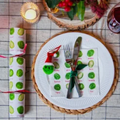 Brussels Sprout Recyclable Napkins - 20 Pack -Perfect Party Store N6C2029 WEB