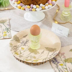 Recycled Paper Wildflower Plates - 12 Pack -Perfect Party Store NATURALMEADOW 05