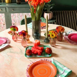 Green Mushroom Glass Candle Holder & Bud Vase -Perfect Party Store Nikki Shore66