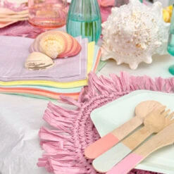 Pink Raffia Placemats - 2 Pack -Perfect Party Store PASTEL 04 d9dc959e e45d 497e a5e6 34459ee14aa0