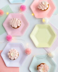 We Heart Pink Pom Pom Lights -Perfect Party Store PASTEL PLATE HEX 06 89b4a1f9 c18c 444f bec7 6d7a54db8a1e